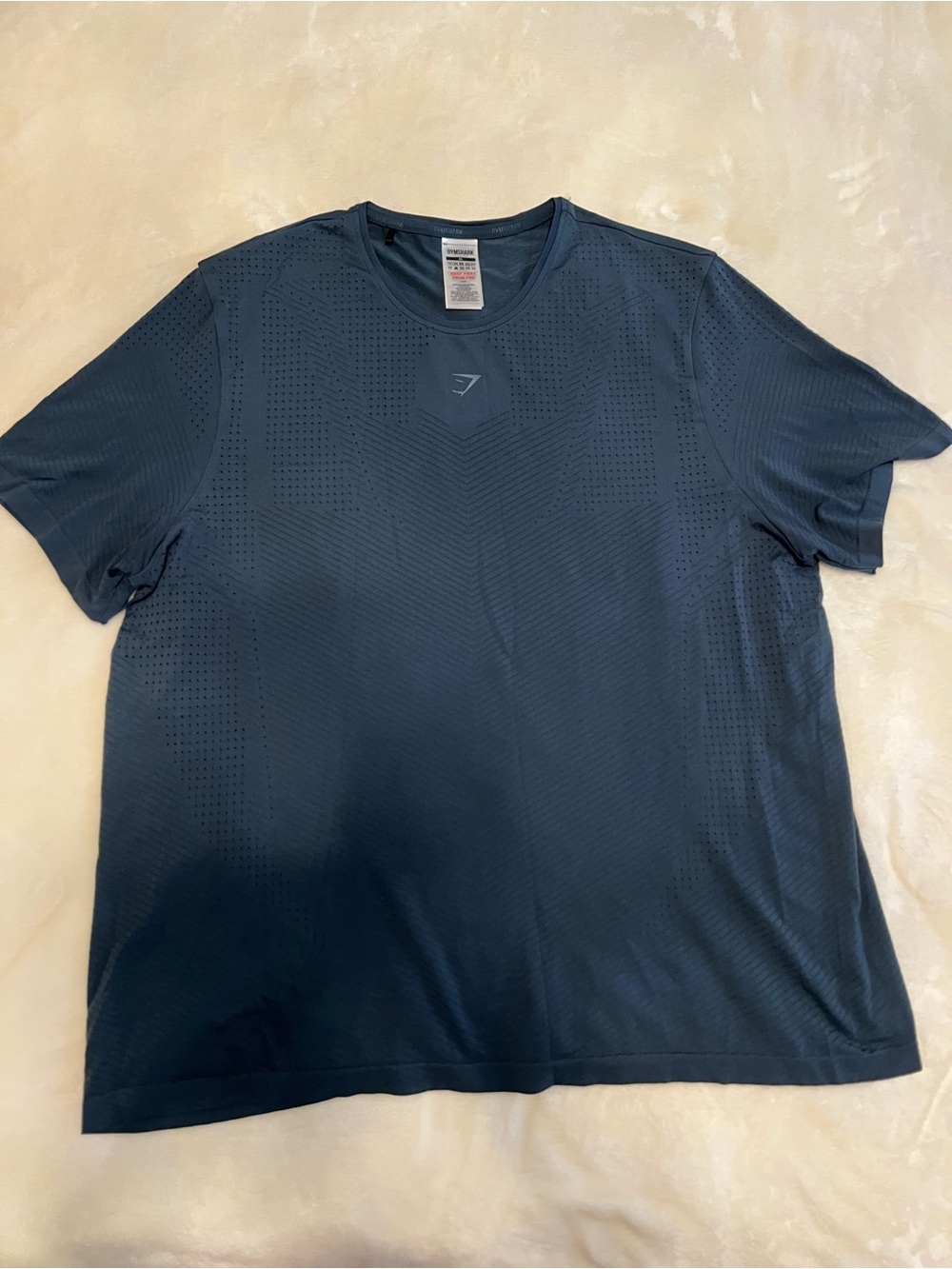 Gymshark Men’s Dark Blue Performance Short Sleeve Tee
